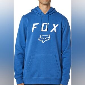Fox Men's Blue Hoodie Size Medoum